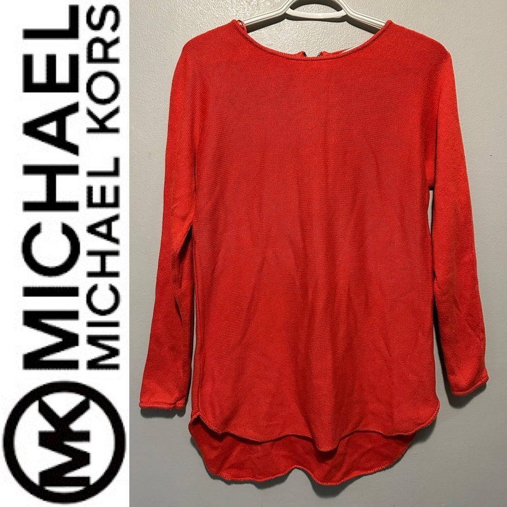 Michael Kors Crew Neck Rust color oversized sweater size S
